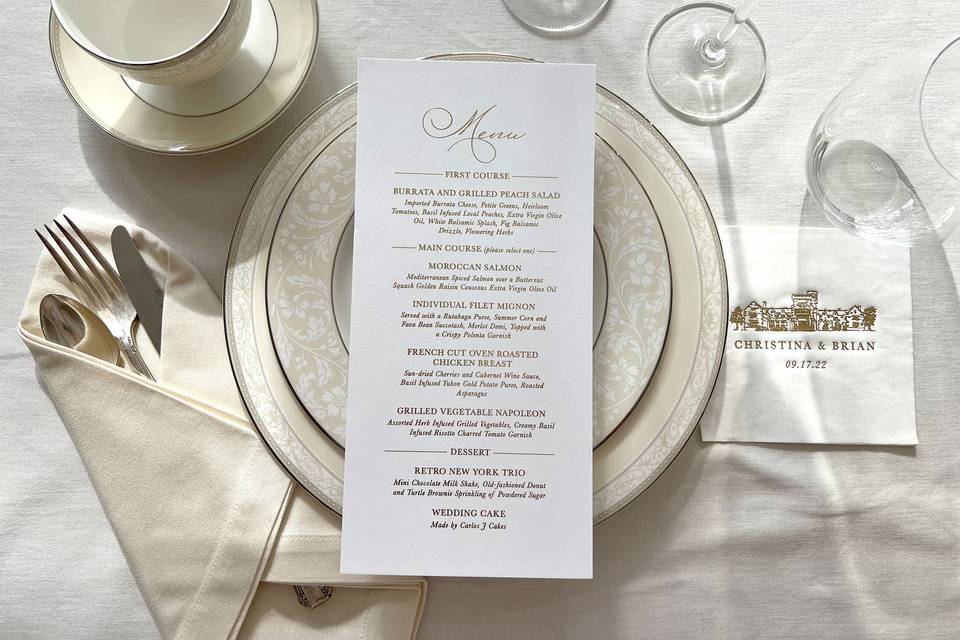 Custom place setting