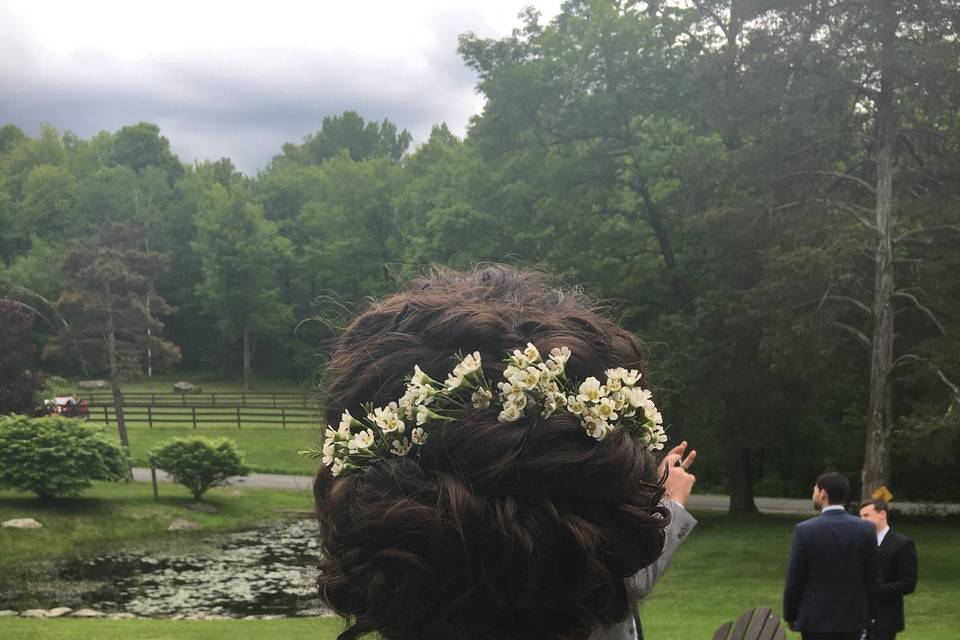 Flower hair design