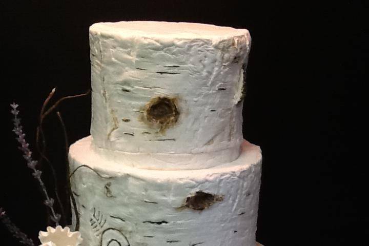 Birch bark fondant