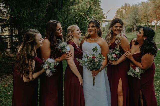 Wedding party joy