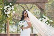 Bride and Groom with Arbor