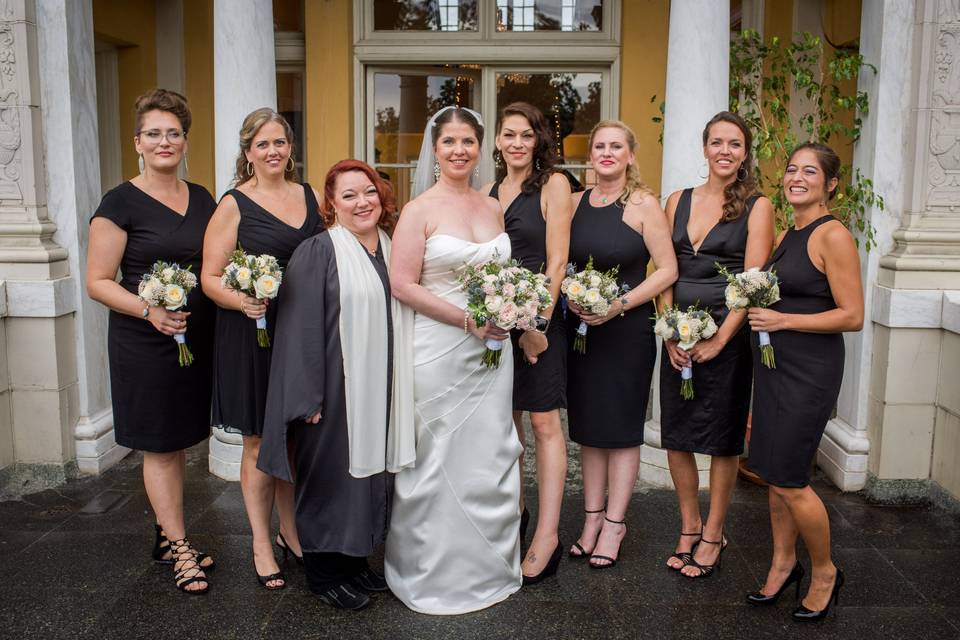 Bride and Bridesmaids