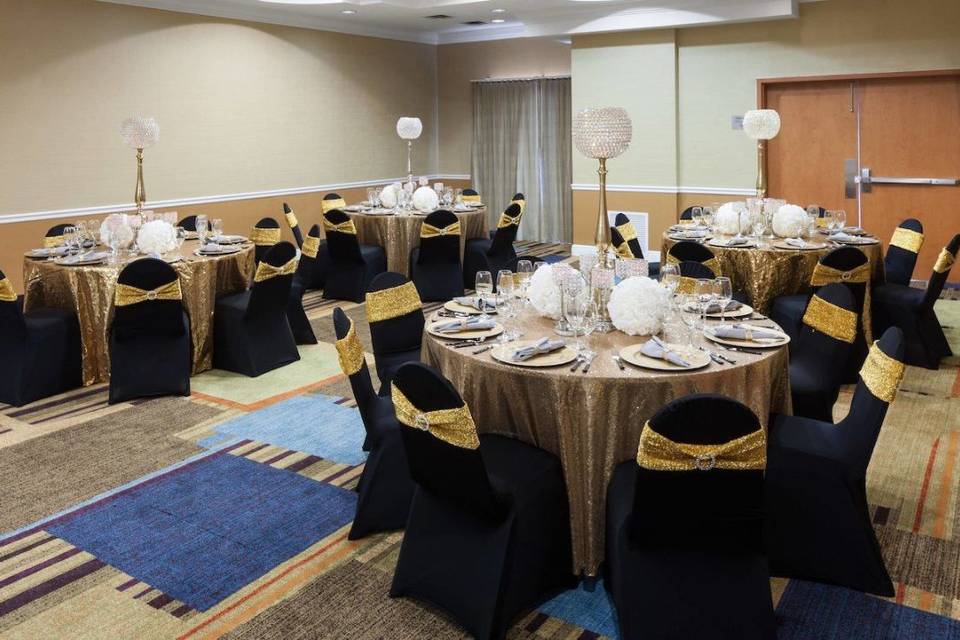 Elegant banquet setup