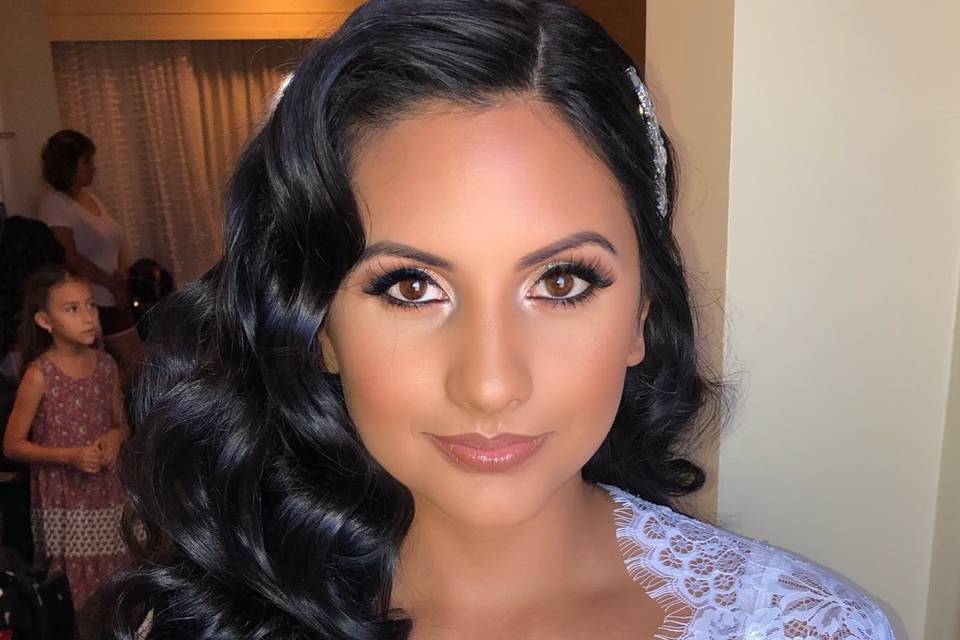 Bridal hair and make up