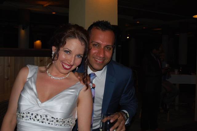 Bride and groom have a dance studio in New York