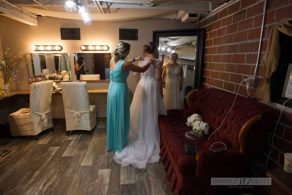 Large Bridal Dressing Room