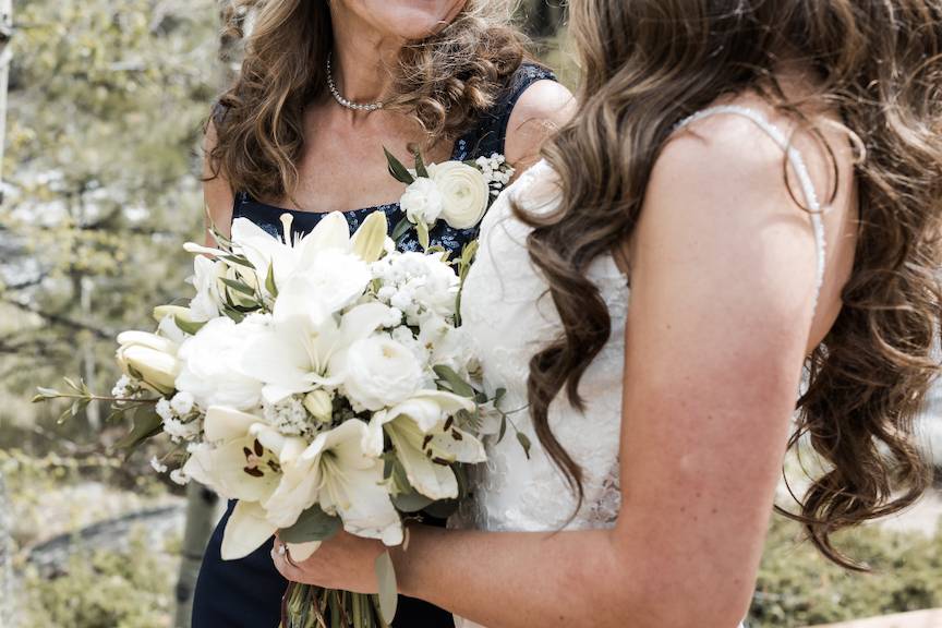 Bride and mother
