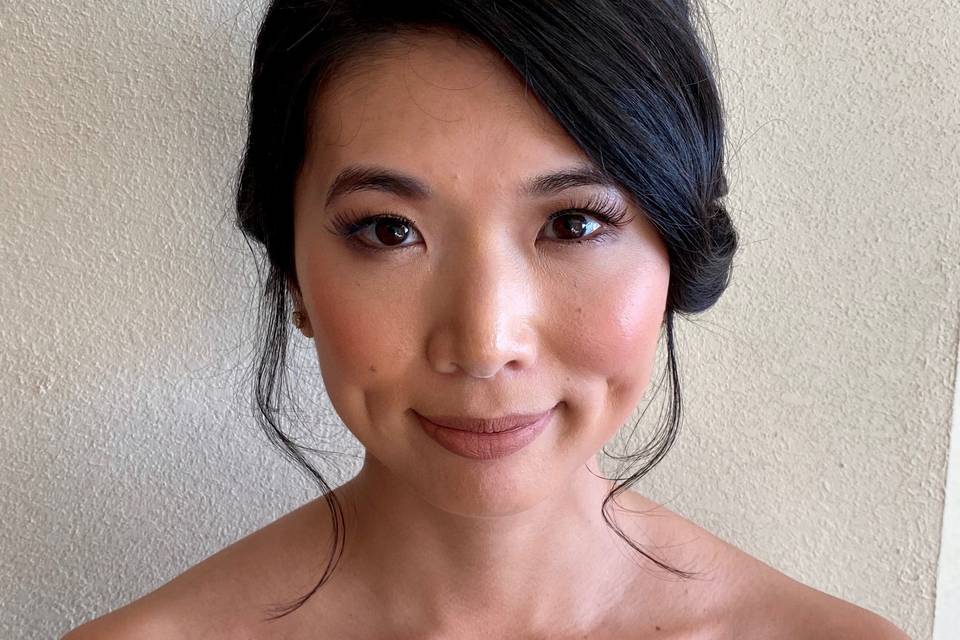 Asian wedding hair and makeup