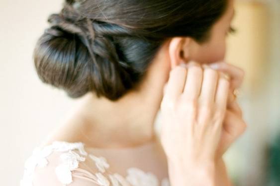 Bridal chignon