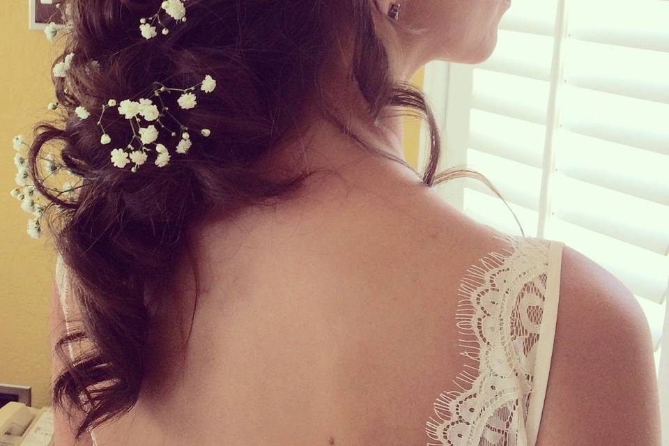Bridal pull through braid style