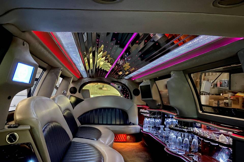 Expedition interior with lights