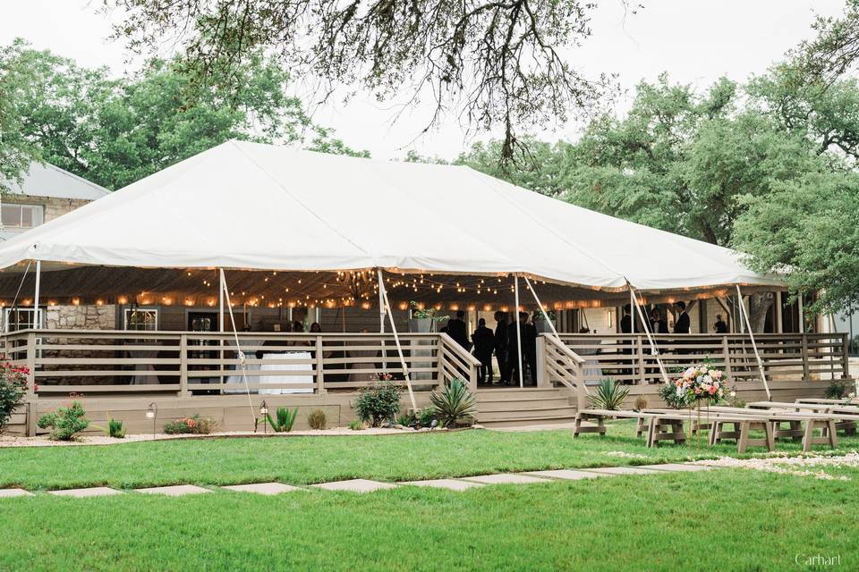 Tented Cocktail Reception