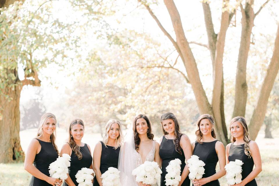 Bride with Bridesmaids