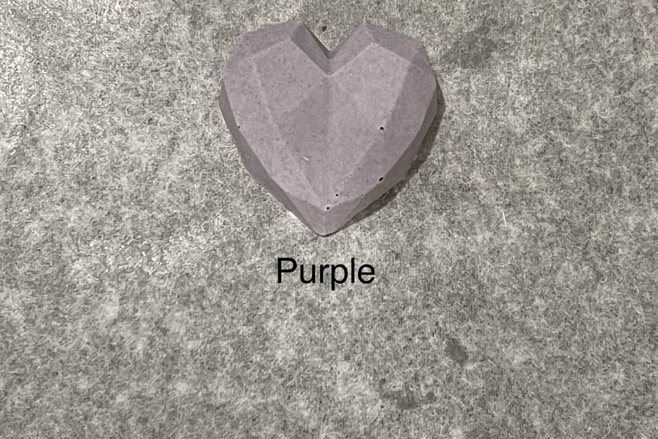 Purple Geode Heart