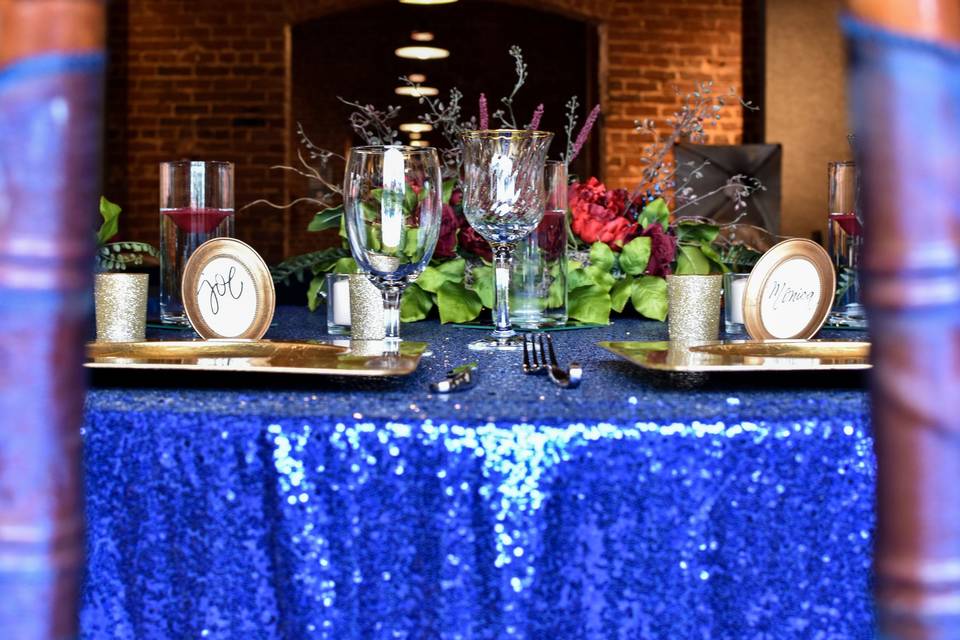 Bride & Groom Table