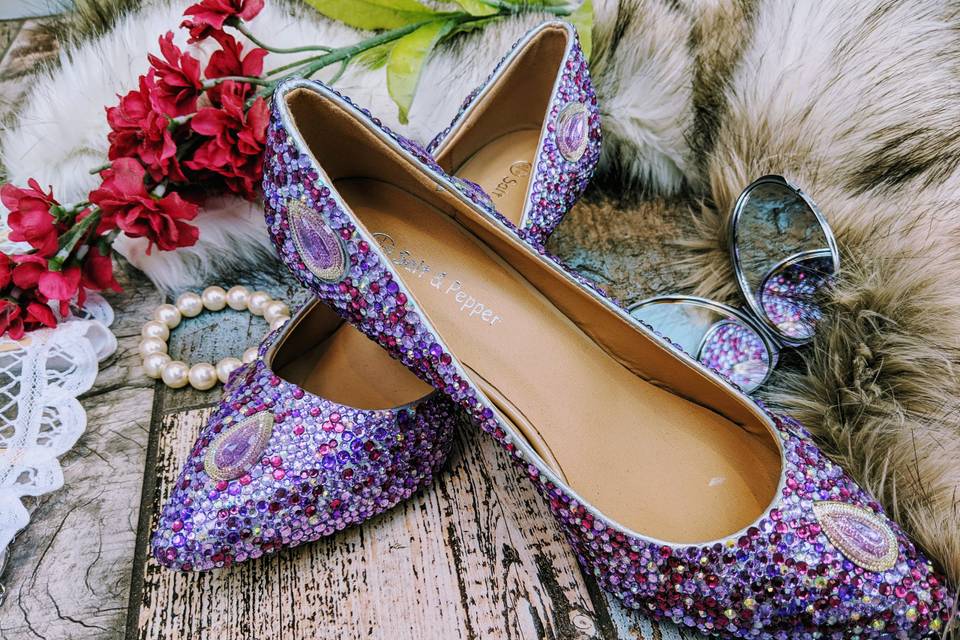 Sharnna - low flats in lilac