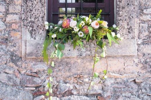 Stone chapel wedding