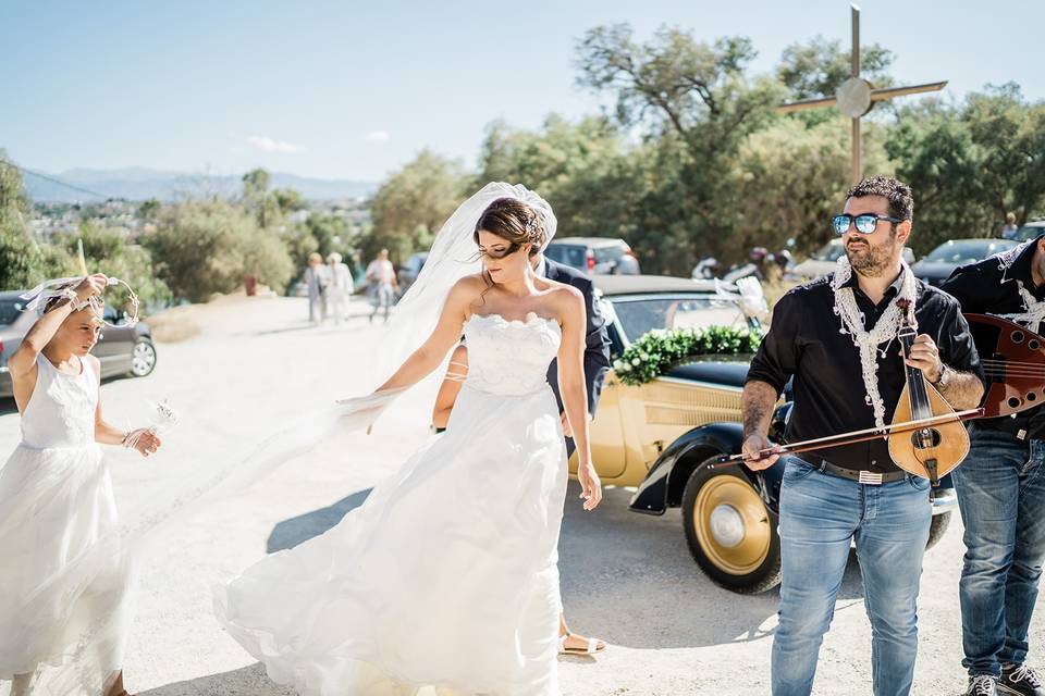 Greek island wedding