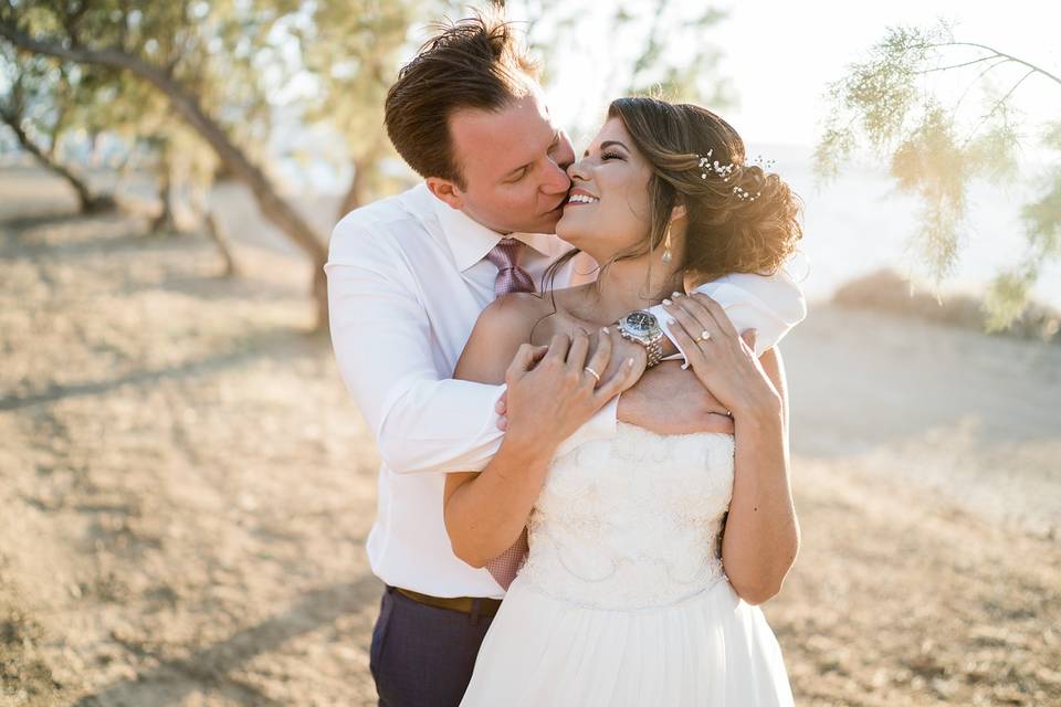 Greek island wedding