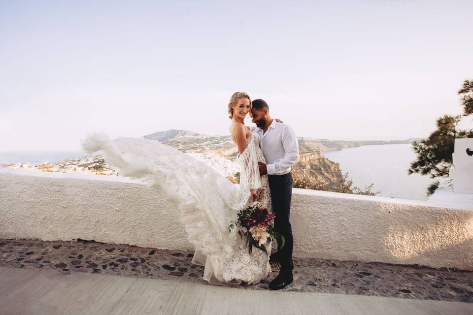 Wedding in Santorini