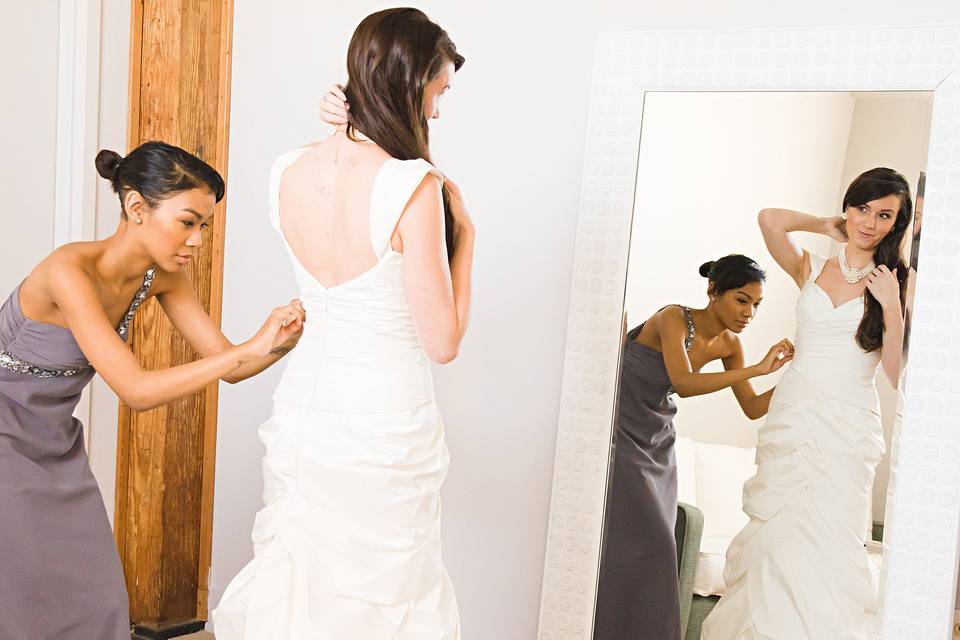 Preparing the bride