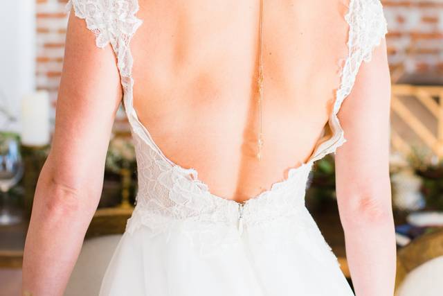 Undone bridal updo