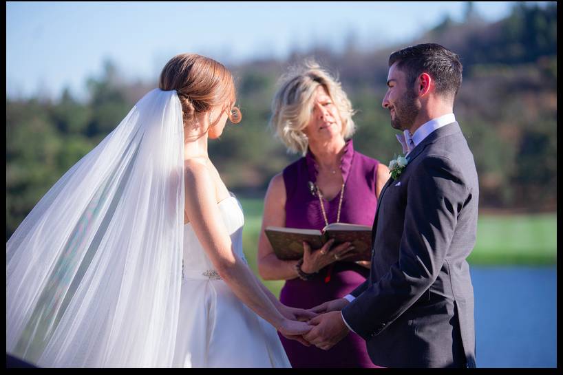 A beautiful ring exchange