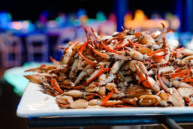 Marinated crab claws
