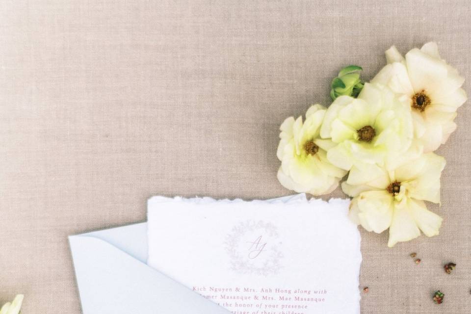 Handmade Paper Invitation