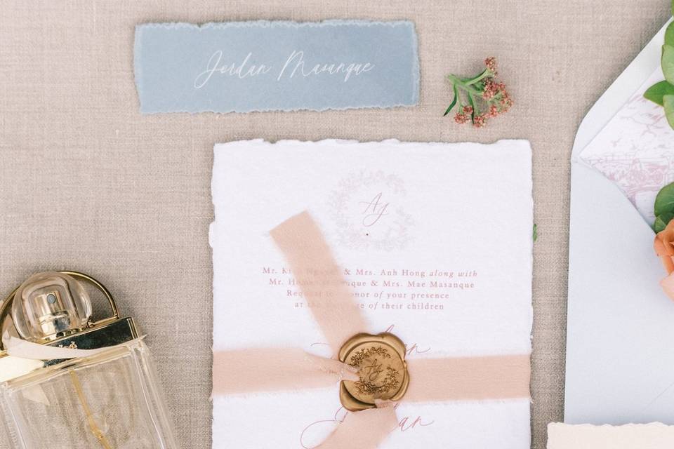 Handmade Paper Invitation