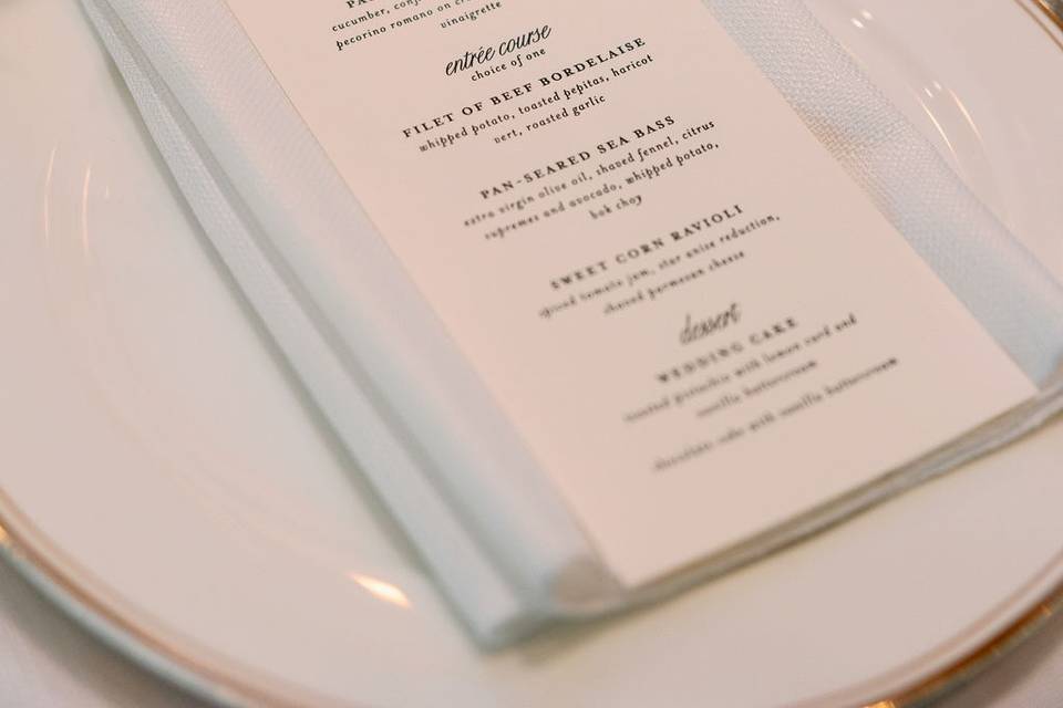 Menu prints