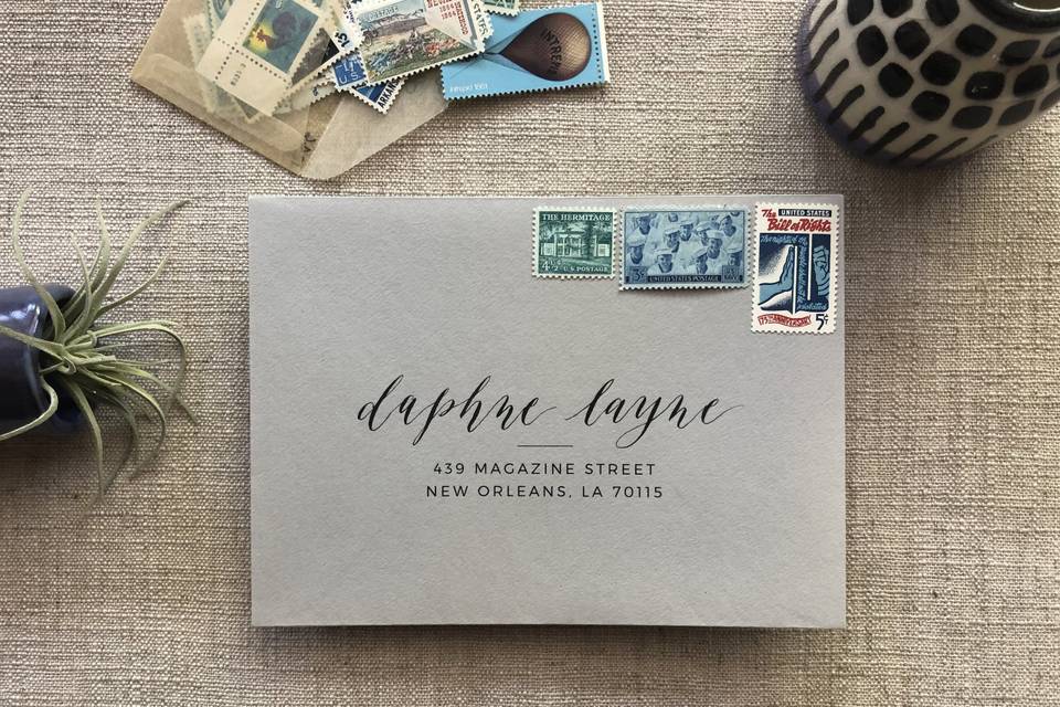 Calligraphy + Digital Address