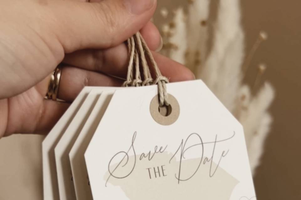 Luggage Tag Save the Date
