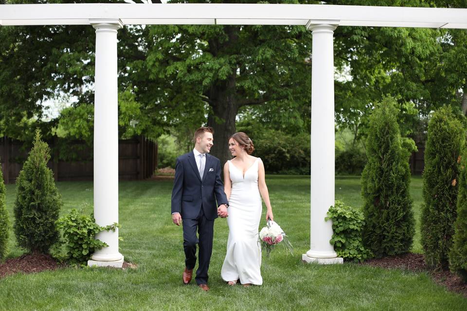 Outdoor ceremony space