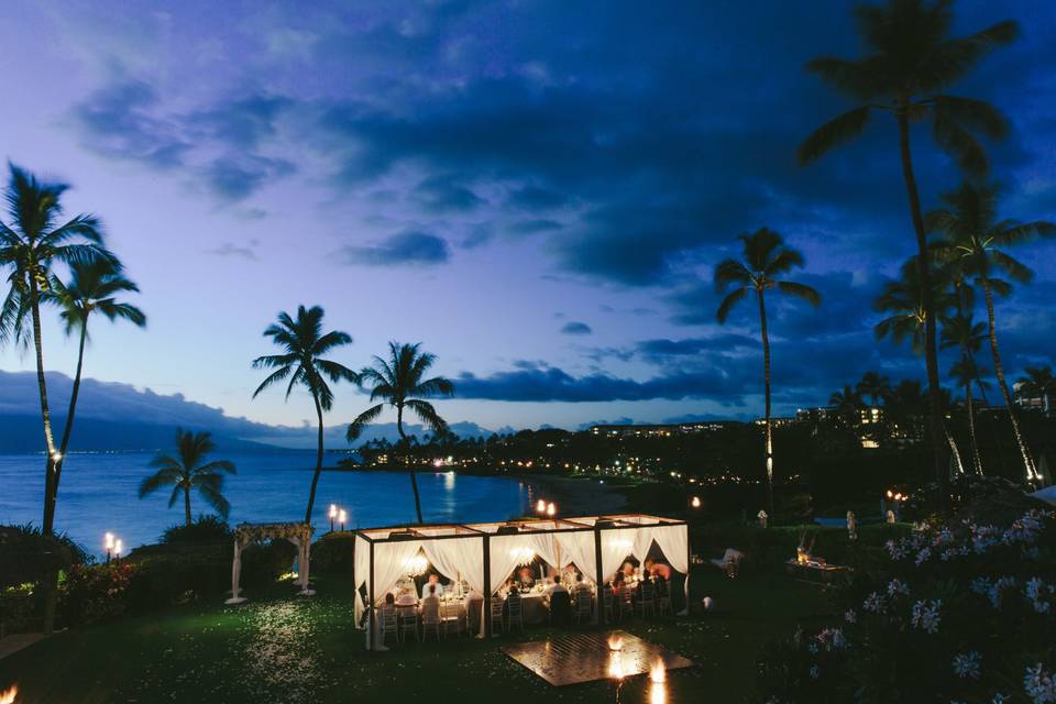 Evening on Oceanfront Lawn