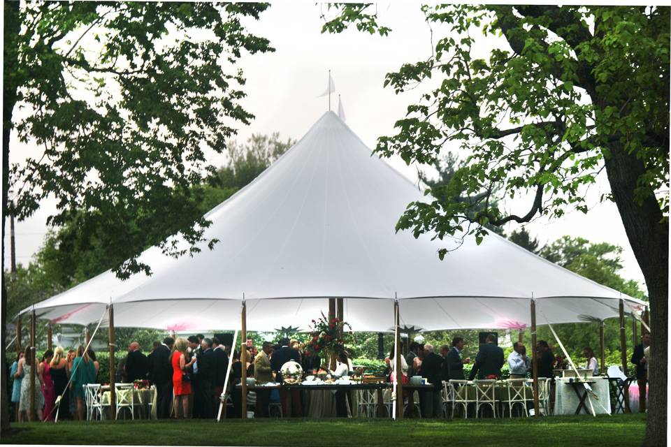 Sailcloth tent at Lexington Country Club