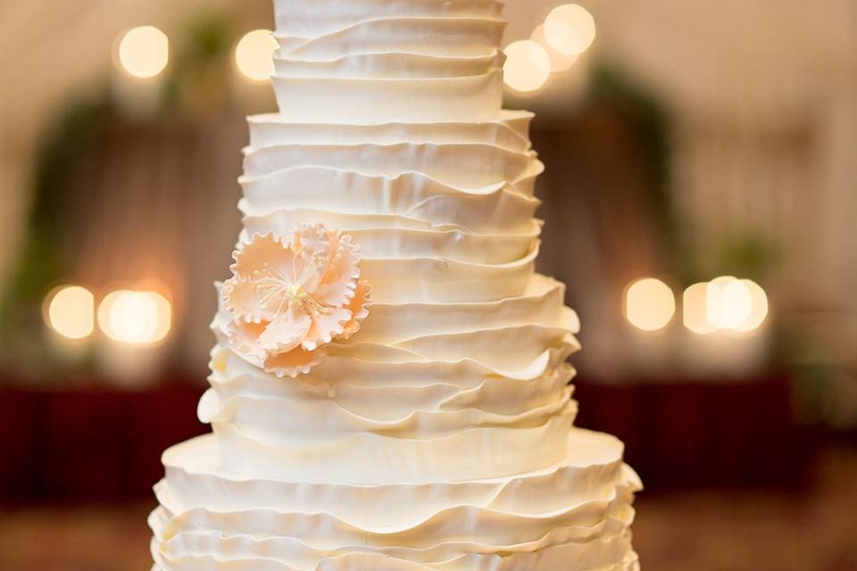 Three-tier cake