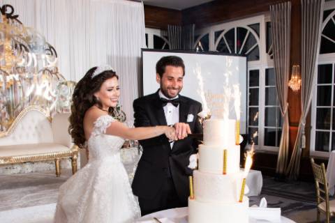 White Cake and Sparklers