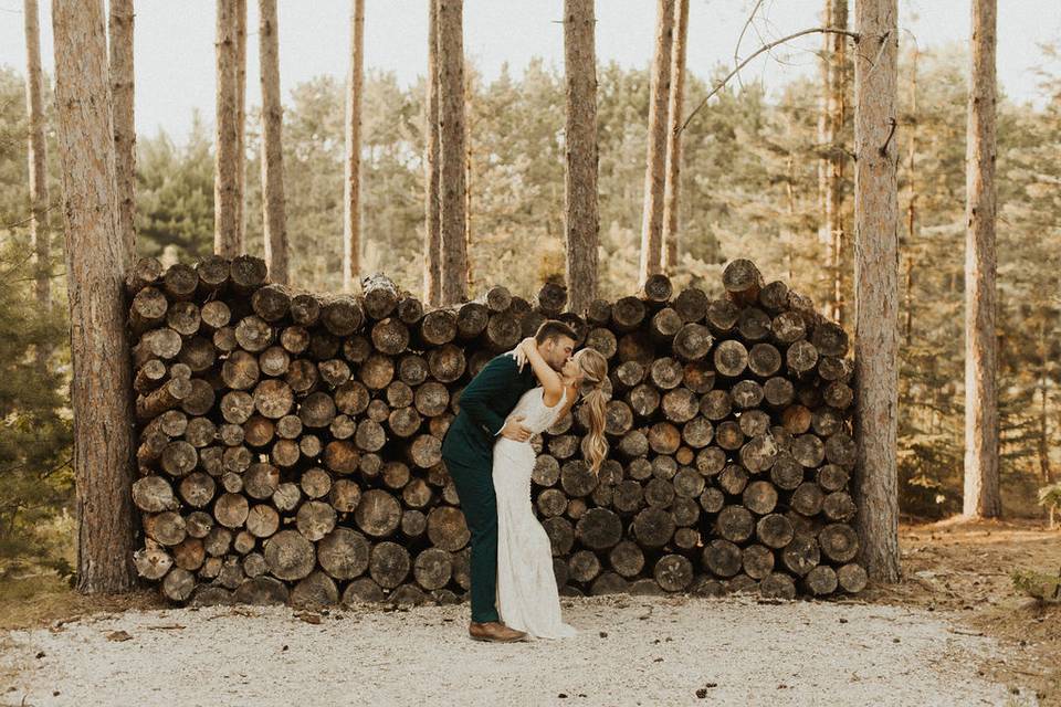 Couple in a forest