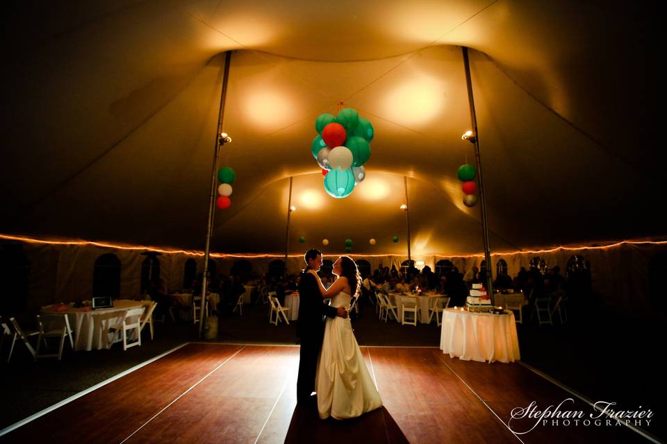 Garden Tent first dance