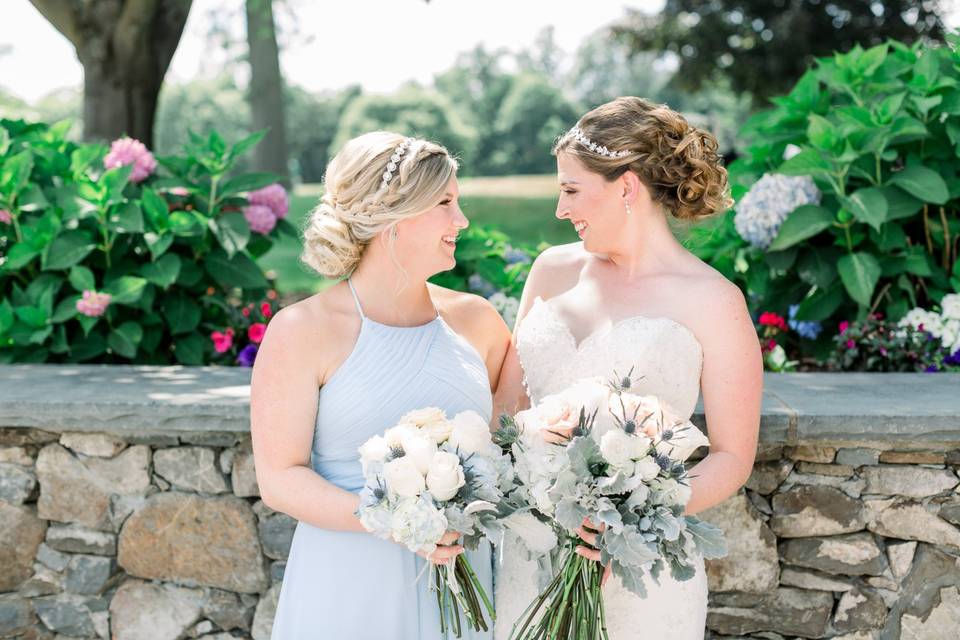 Bride and Maid of Honor