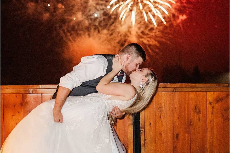 Deck Wedding Photo
