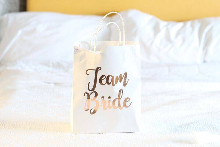 The wedding party gift bag