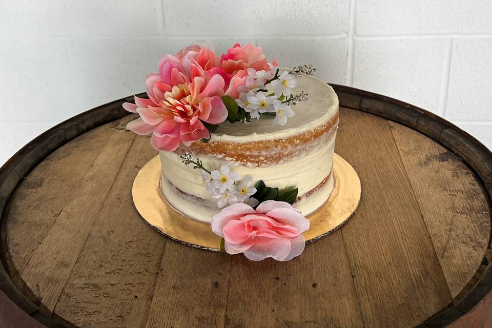 Floral Naked Cake
