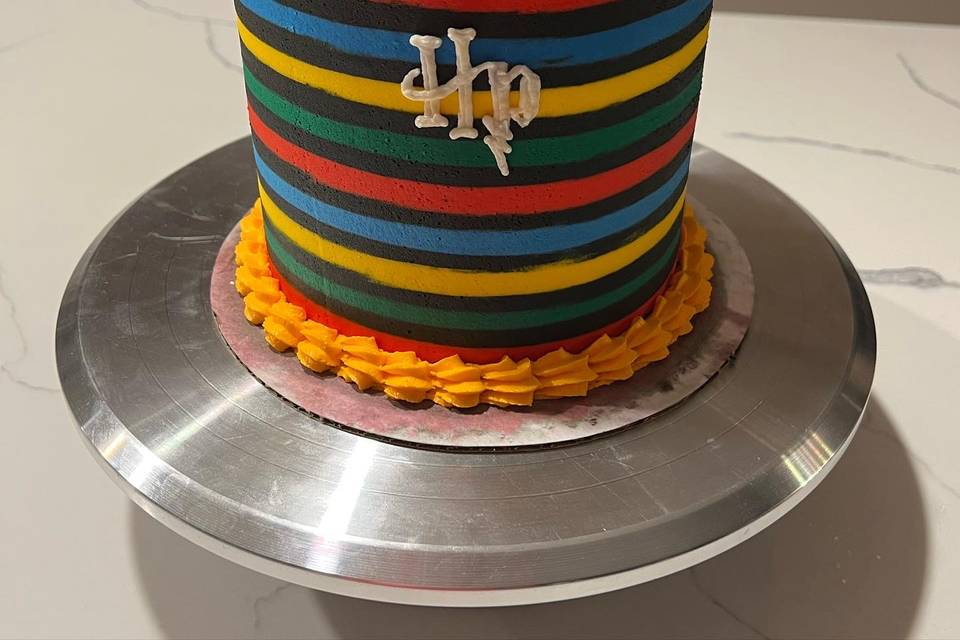 Striped Wizard Cake