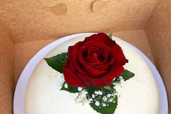 Rose Domed Wedding Cake