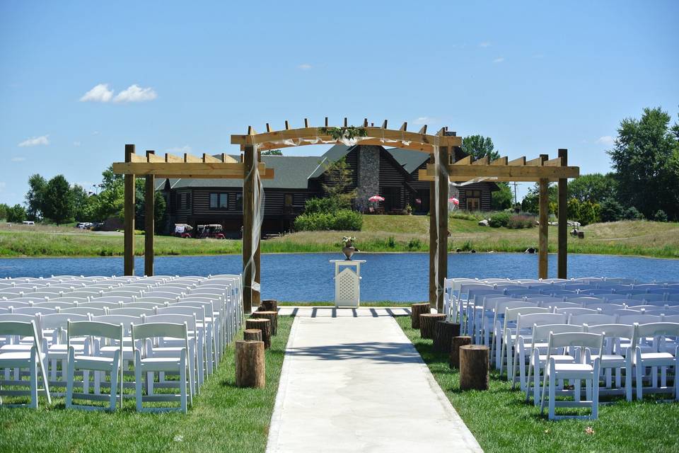 Outdoor wedding site