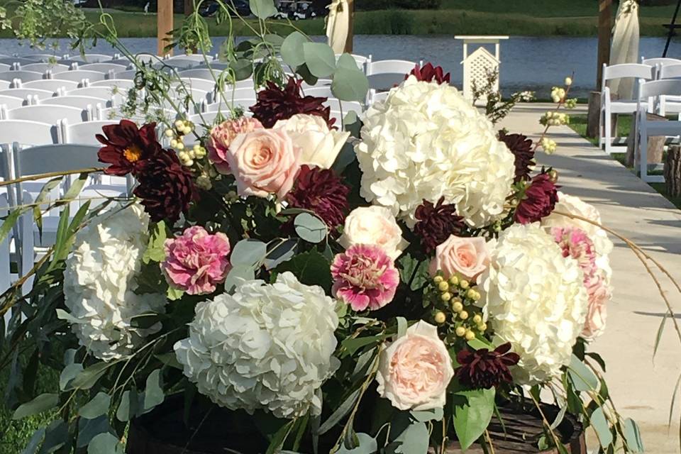 Flowers at Wedding Site