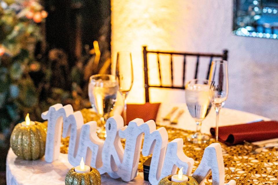 Table layout (Living Radiant Photography)