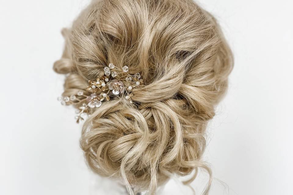 Textured updo